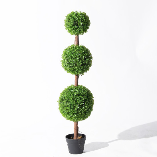 Supergreens Τεχνητό Δέντρο Πυξάρι Τριπλό Πράσινο 120 εκ.