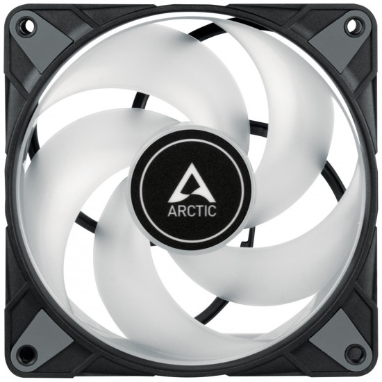 Arctic P12 PWM PST A-RGB 0dB – 120mm Pressure optimized case fan | PWM controlled speed with PST | A