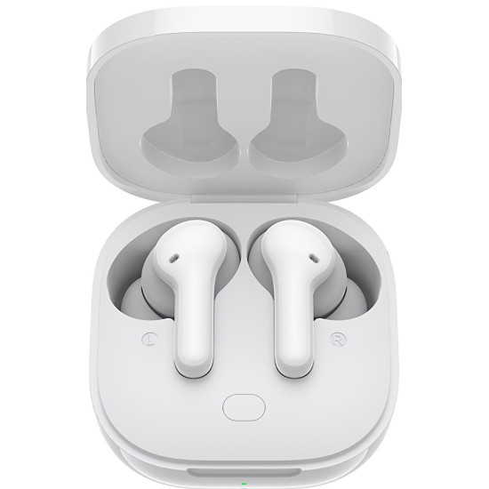 QCY T13 TWS WHITE Dual Driver 4-mic noise cancel. True Wireless Earbuds - Quick Charge 380mAh