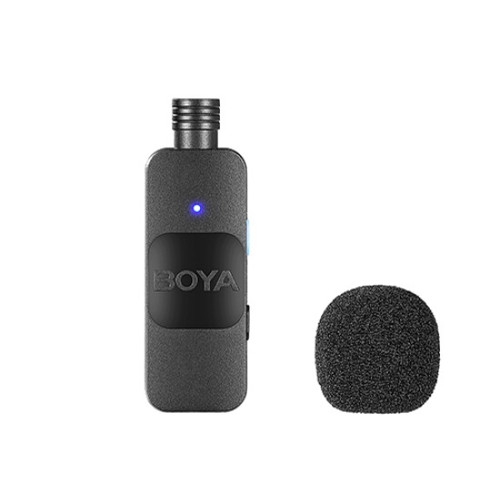 BOYA BY-V2 Wireless 2-person Lavalier Microphone for iPhone iPad Mini Lapel Lightning connection