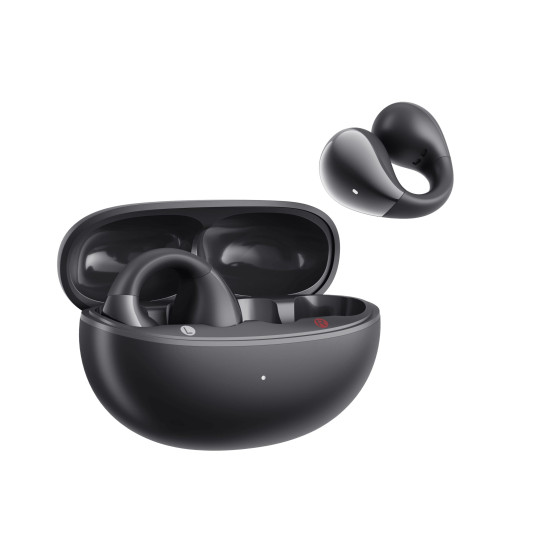 QCY Crossky C30 Black Open Ear TPU Earclip, Bass Enhance Algo. BT 5.4 Dual Connection Earbuds 25h