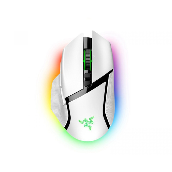 Razer BASILISK V3 PRO WHITE WIRELESS - Optical Switches - Tilt Wheel - 11 Buttons - 30k Sensor