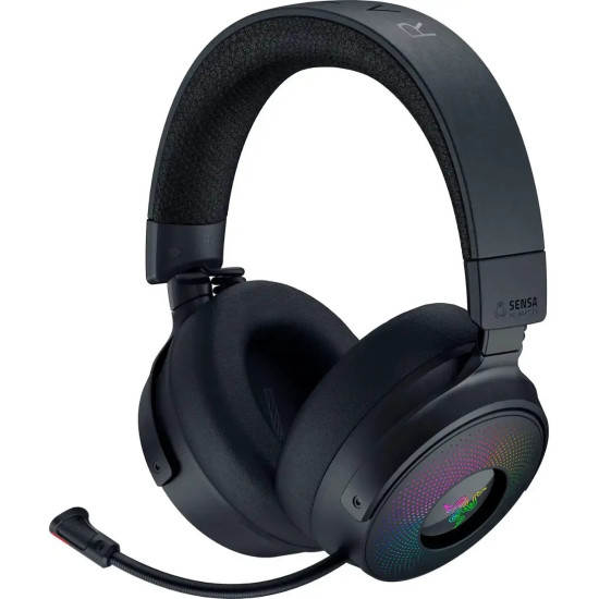 Razer KRAKEN V4 Pro - Wireless 7.1 RGB Gaming Headset - Sound Card - Haptic Feedback - PC/PS5/PS4