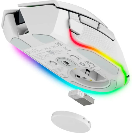 Razer BASILISK V3 PRO 35K WHITE WIRELESS - Optical Switches - Tilt Wheel - 11 Buttons