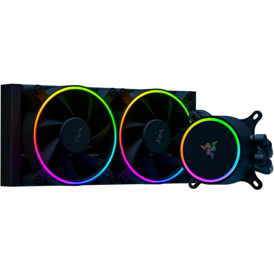 Razer HANBO Chroma RGB AIO Liquid Cooler - Powerful aRGB Silent PWM Fans - 240MM