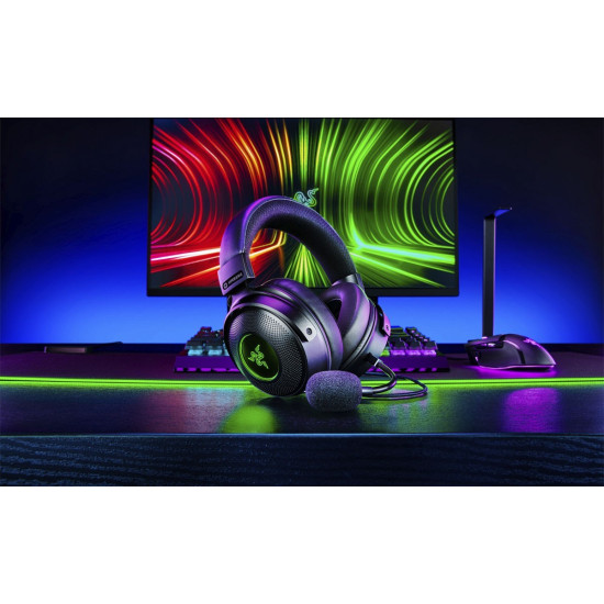 Razer KRAKEN V3 Hypersense - Haptic Feedback - 7.1 USB RGB Gaming Headset - THX Audio
