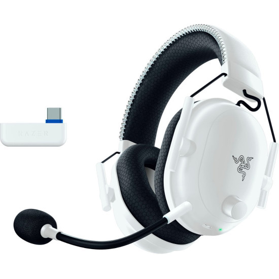 Razer BLACKSHARK V2 PRO White For PLAYSTATION  – Wireless – 70h Battery – 2.4GHz/BT