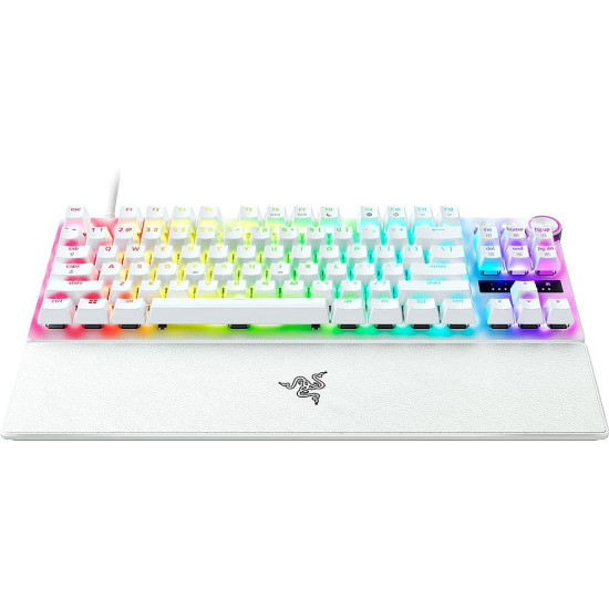 Razer HUNTSMAN V3 PRO TENKEYLESS WHITE ANALOG - Optical Gaming Keyboard - Rapid Trigger - US Layout