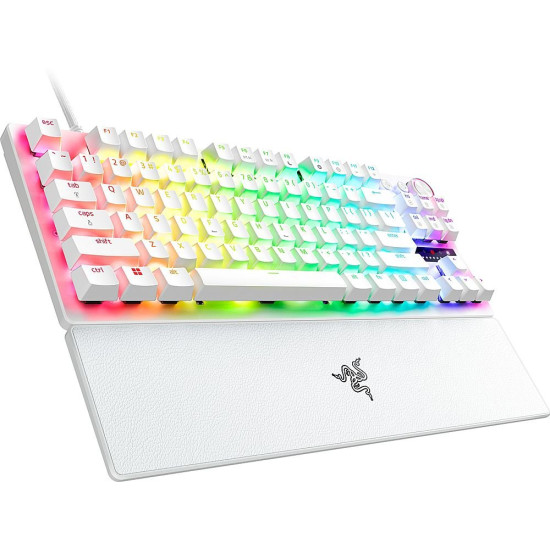 Razer HUNTSMAN V3 PRO TENKEYLESS WHITE ANALOG - Optical Gaming Keyboard - Rapid Trigger - US Layout