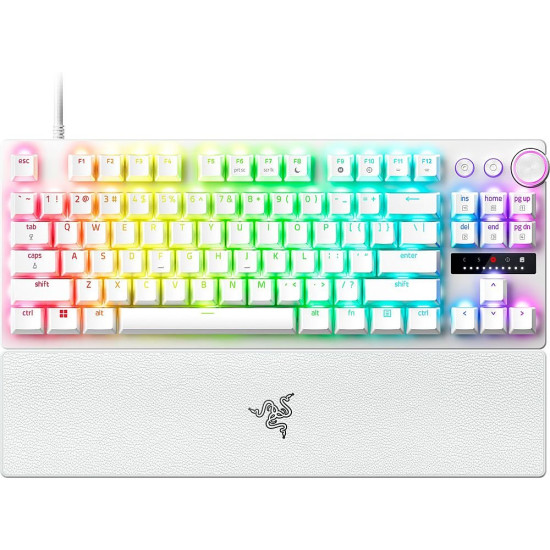 Razer HUNTSMAN V3 PRO TENKEYLESS WHITE ANALOG - Optical Gaming Keyboard - Rapid Trigger - US Layout