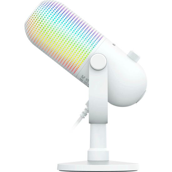 Razer SEIREN V3 CHROMA - WHITE - RGB USB Condenser Microphone - Gain Limiter - Build-in Shock Absorb