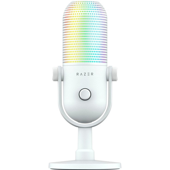 Razer SEIREN V3 CHROMA - WHITE - RGB USB Condenser Microphone - Gain Limiter - Build-in Shock Absorb