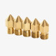 CREALITY 0,4mm Brass Nozzle Kit (x5 pcs) of 6x13mm International Brass Nozzles