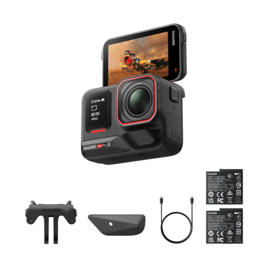 Insta360 Ace Pro 2 (Dual Battery Bundle) Action Camera 8k - Dual AI Chip