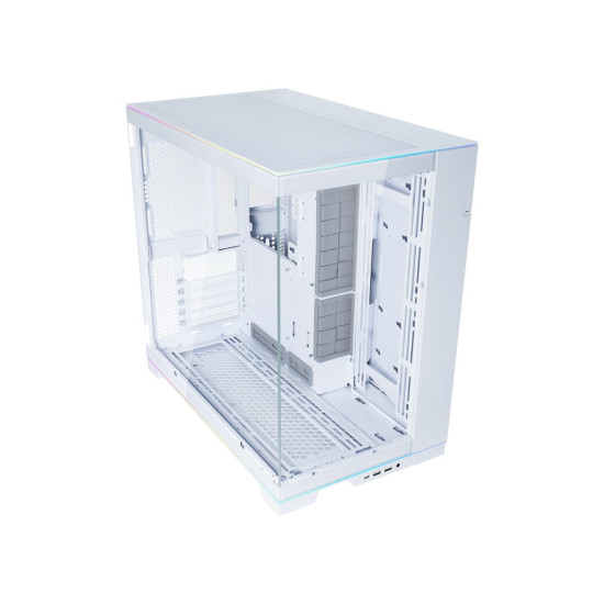 Lian Li O11D EVO RGB White - White EATX(under 280mm)/ATX Columnless Tower PC Case