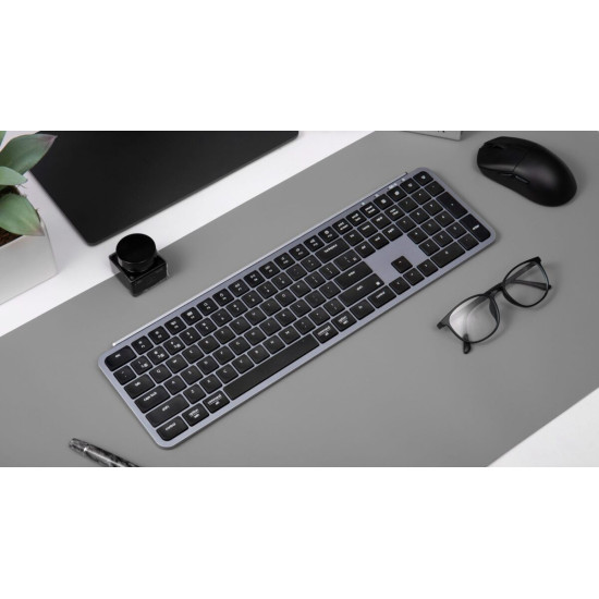 Keychron B6 Pro (B6P-K1) Ultraslim Wireless BT Keyboard ZMK Online customization - Gray US Layout