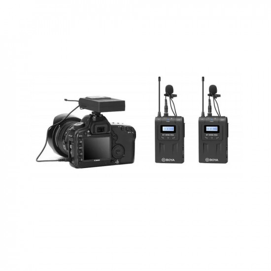 BOYA BY-WM8 pro-K2 wireless mic UHF Wireless mic 1+2 (2 transmitters, two person vlog)