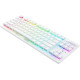 Razer DEATHSTALKER V2 PRO TKL WHITE - Wireless - Low Profile - Linear Red - Optical Switches - 50H