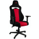 Nitro Concepts E250 Gaming Chair - Quality Fabric & Cold Foam - Black Red