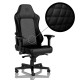 noblechairs HERO Gaming Chair - cold foam, steel armrests,  60mm casters, 150kg - black/black