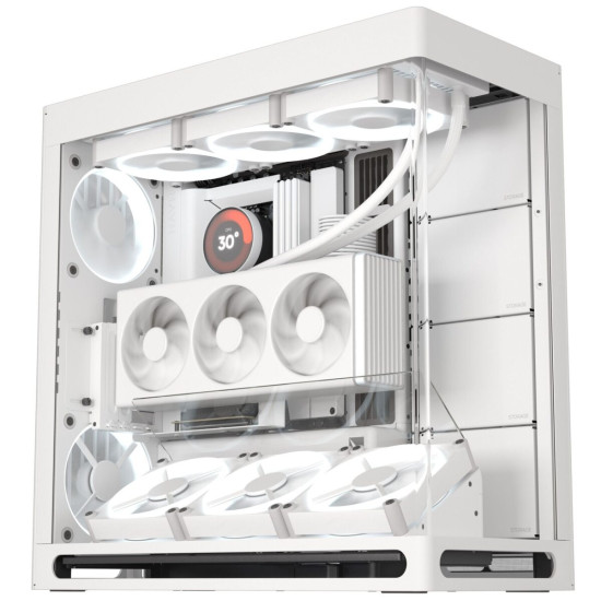 HAVN HS 420 VGPU white Premium Midi Tower Case - with vertical GPU support