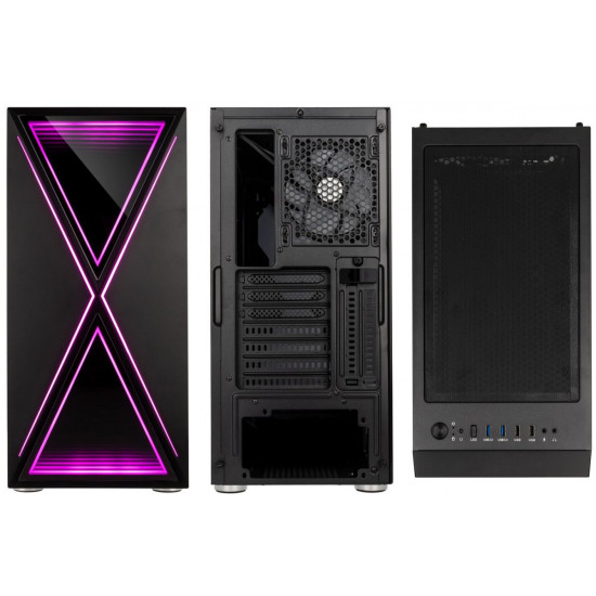 Kolink Void X ARGB Midi-Tower Black Tempered Glass PC Case