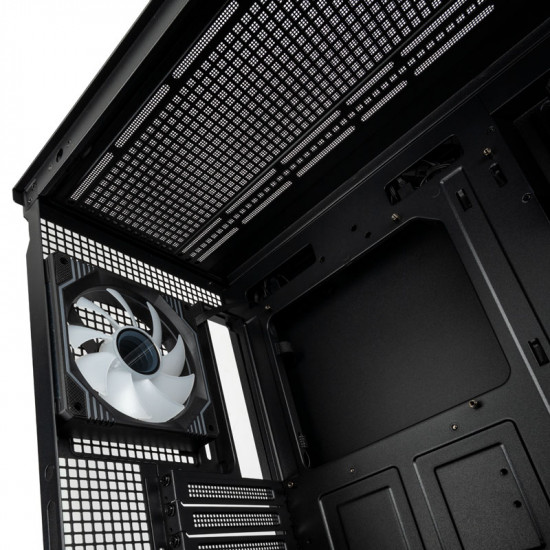 Kolink Unity Arena ARGB Midi Tower Showcase - Black E-ATX 420mm clearance with 4 ARGB Fans