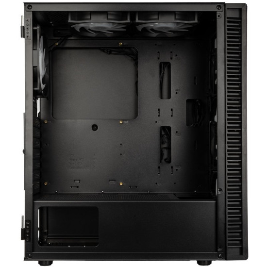 Kolink Observatory HF Plus Mesh ARGB PWM Midi Tower Case - Black (with 6x120mm ARGB PWM Fans)