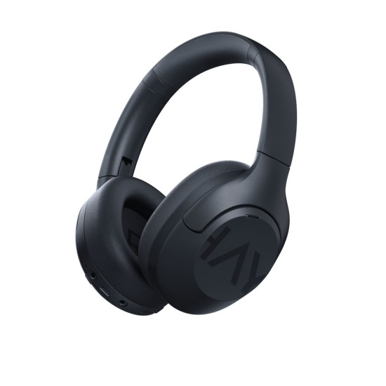 Haylou S30 Pro Black - BT ANC Headset, Detachable Mic, Hi-Res Audio -42Db 2 mode ANC - Protein Leath