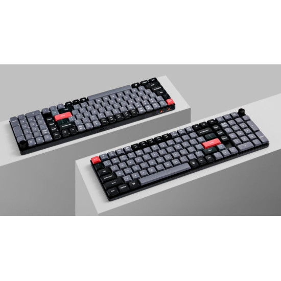 Keychron K17 Pro (K17P-H1) QMK/VIA Wireless Custom Mechanical Keyboard-Red Switch-Hot Swap-US