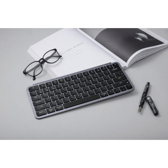 Keychron B1 Pro (B1P-K1) Ultraslim Mini Wireless BT Keyboard ZMK Online customization Gray US Layout