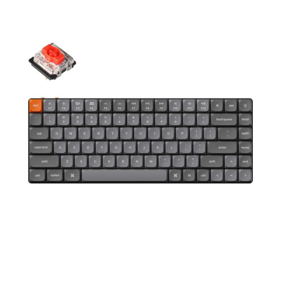 Keychron K3 Max QMK/VIA Wireless Custom Mechanical Keyboard-Red Switch (Hot-Swappable)