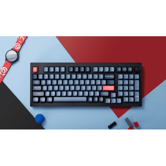 Keychron V5 Max QMK/VIA (V5M-D1) Wireless (BT/2,4/Wired) Custom Mechanical Keyboard Red Switch US