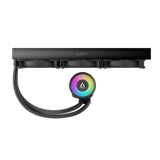 Arctic Liquid Freezer III 420mm A-RGB Black AIO CPU Water Cooler 3x P14 PWM PST A-RGB fan