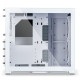 Lian Li O11 AIR MINI White PC Case ATX / M-ATX with 3 standard Fans (front 120mmx2, rear 120mmx1) Me