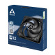 Arctic P12 (black/black) - Pressure-optimised 120 mm Fan