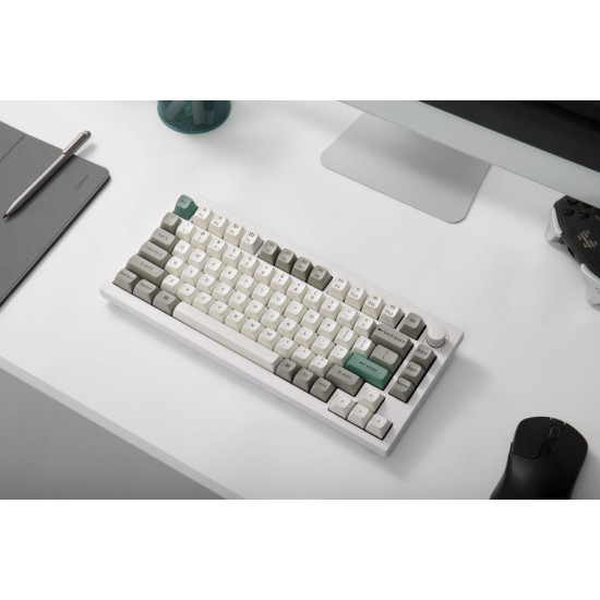 Keychron Q1 Max QMK/VIA Wireless Custom Mechanical Keyboard-Red Switch-Shell White