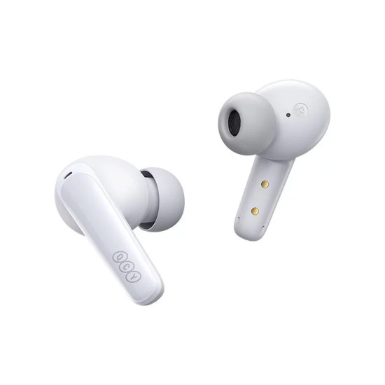 QCY T13X TWS White - 30 hour battery - True Wireless  in-ear earbuds - Quick Charge 380mAh