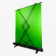 Streamplify SCREEN LIFT Green Screen, 200 x 150cm, Hydraulic Lift, lockable wheels