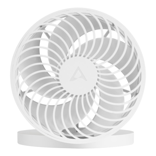 Arctic Summair Plus - Foldable Table Fan with Integrated Battery, White