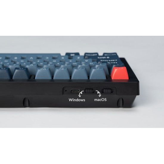 Keychron V6 Max (V6M-D1) QMK/VIA Wireless (BT/2,4/Wired) Custom Mechanical Keyboard Red Switch US