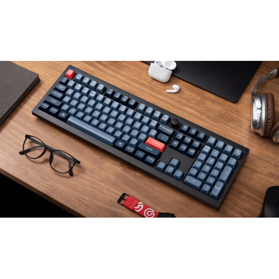 Keychron V6 Max (V6M-D1) QMK/VIA Wireless (BT/2,4/Wired) Custom Mechanical Keyboard Red Switch US