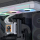 Lian Li HydroShift LCD 360 RGB fan White - AIO GPU Liquid Cooler  with ARGB Fans