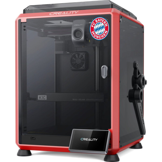 CREALITY K1C Red 3D Printer High Speed FDM Enclosed 600 mm/s silent fans, advanced nozzle