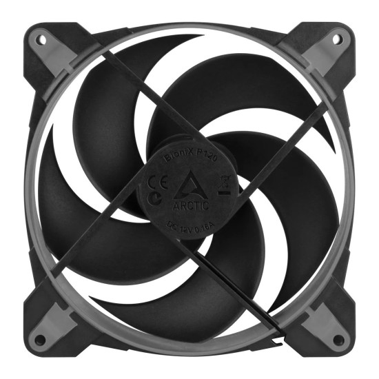 Arctic BIONIX P120 (Grey) - Pressure-optimised 120 mm Gaming Fan with PWM PST