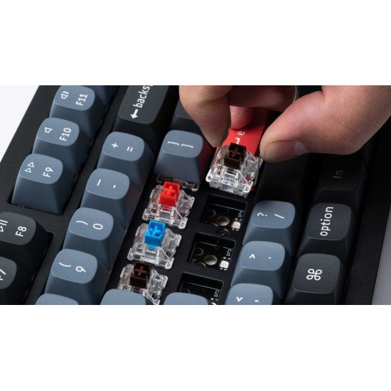 Keychron K10Pro (K10P-H1) QMK/VIA Wireless Mechanical Keyboard-Red Switch (Hot-Swappable) 100% USLay