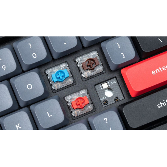 Keychron K17 Pro (K17P-H1) QMK/VIA Wireless Custom Mechanical Keyboard-Red Switch-Hot Swap-US