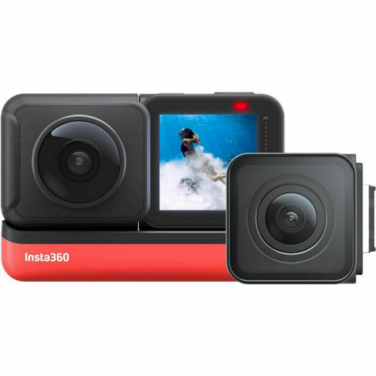 Insta360 ONE RS Twin Edition Modular Action Camera with 5.7K 360 Lens & 4K Wide-angle Lens