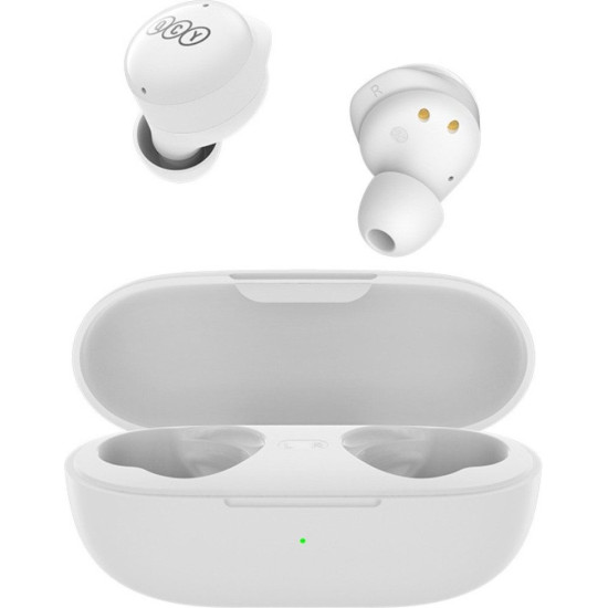 QCY HT07 ArcBuds TWS White - ANC Music Earbuds, 40dB 6 microphone ANC & PNC, 32h battery