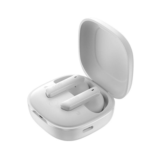 QCY HT05 Melobuds ANC TWS WHITE Dual Driver 6-mic noise cancel. True Wireless Earbuds - 10mm drivers